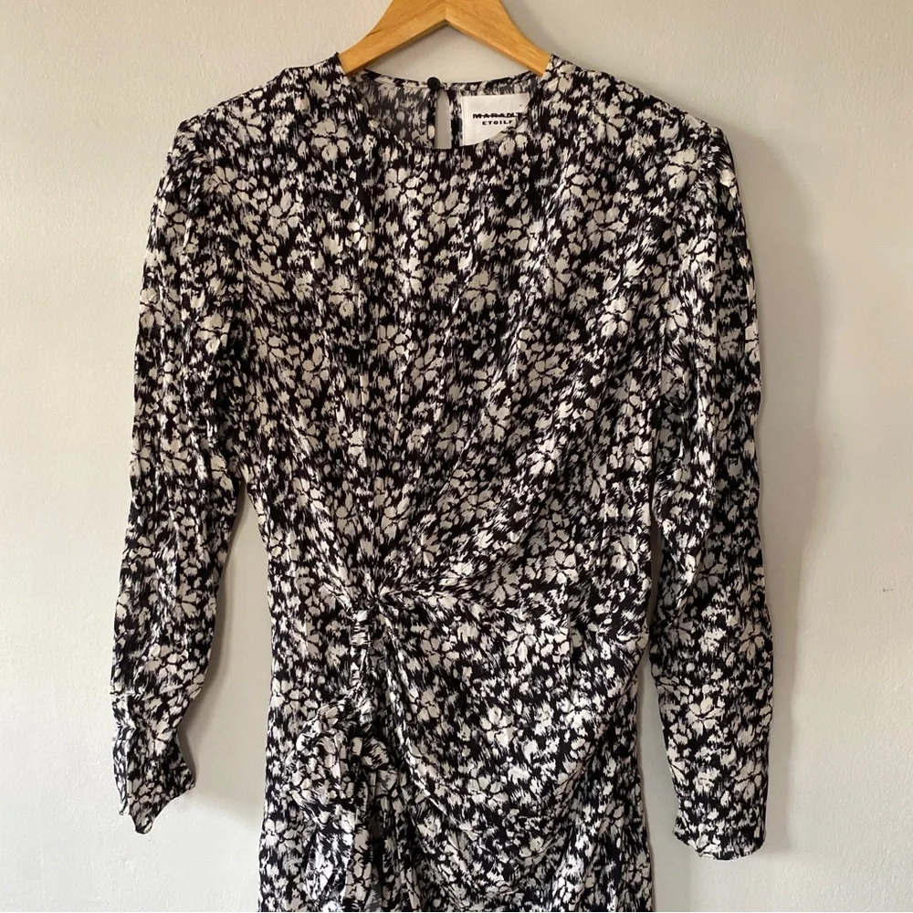 Isabel Marant Étoile Dulce Knotted Floral Dress Size 40 / US 8 - Picture 7 of 13